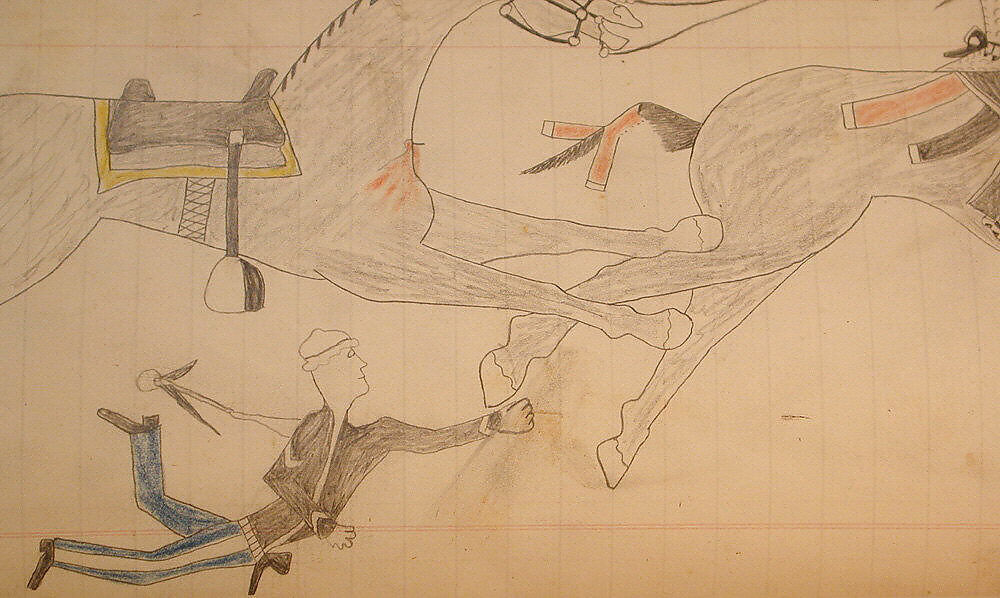 Maffet Ledger: Drawing, Graphite, watercolor, and crayon on paper, Southern and Northern Cheyenne
