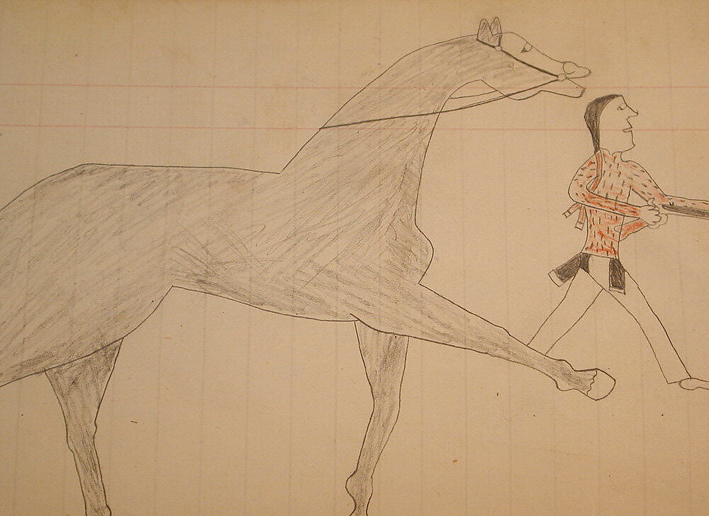 Maffet Ledger: Drawing, Graphite, watercolor, and crayon on paper, Southern and Northern Cheyenne