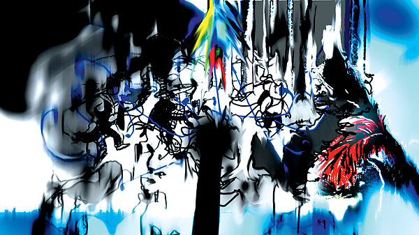 Century 21, Jeremy Blake (American, Fort Sill, Oklahoma 1971–2007 New York), Single-channel digital animation, color, sound, 12 min.