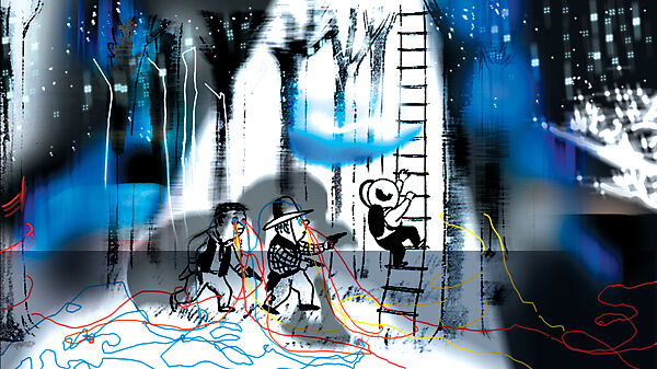 Century 21, Jeremy Blake (American, Fort Sill, Oklahoma 1971–2007 New York), Single-channel digital animation, color, sound, 12 min.