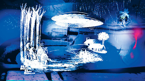 Century 21, Jeremy Blake (American, Fort Sill, Oklahoma 1971–2007 New York), Single-channel digital animation, color, sound, 12 min.