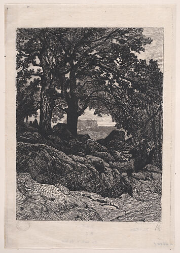 Landscape with Rocks and Trees