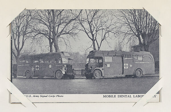 Mobile Dental Laboratory from Military--Official Photos cards (W615), Commercial photolithograph 