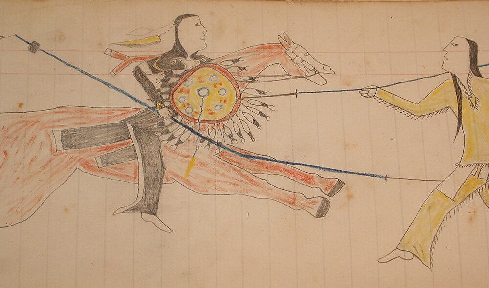 Maffet Ledger: Drawing, Graphite, watercolor, and crayon on paper, Southern and Northern Cheyenne