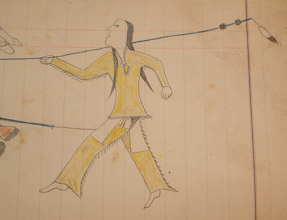 Maffet Ledger: Drawing, Graphite, watercolor, and crayon on paper, Southern and Northern Cheyenne