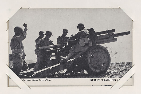 Desert Training Center from Military--Official Photos cards (W615), Commercial photolithograph 