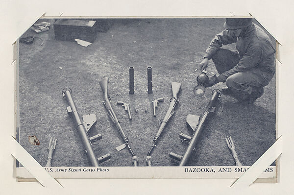 Bazooka, and Small Arms from Military--Official Photos cards (W615), Commercial photolithograph 