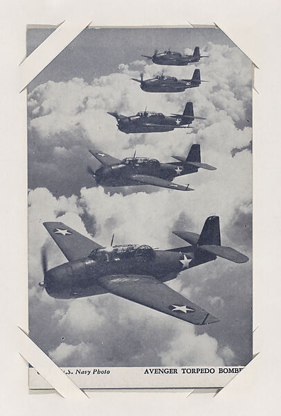 Avenger torpedo bomber from Military--Official Photos cards (W615), Commercial photolithograph 