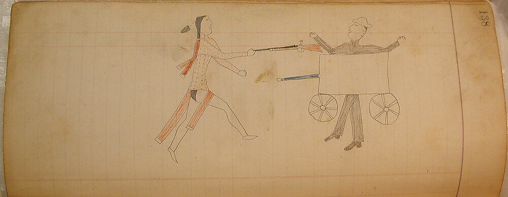 Maffet Ledger: Drawing, Graphite, watercolor, and crayon on paper, Southern and Northern Cheyenne 