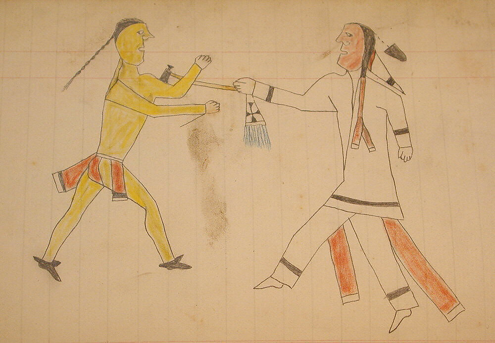 Maffet Ledger: Drawing, Graphite, watercolor, and crayon on paper, Southern and Northern Cheyenne