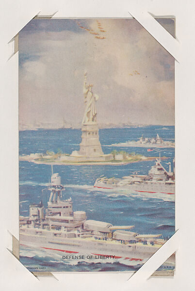 Defense of Liberty from Military cards series (W615), International Mutoscope Reel Company, Commercial color photolithograph 