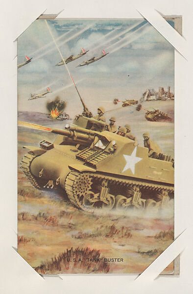 U. S. A. "Tank" Buster from Military cards series (W615), International Mutoscope Reel Company, Commercial color photolithograph 