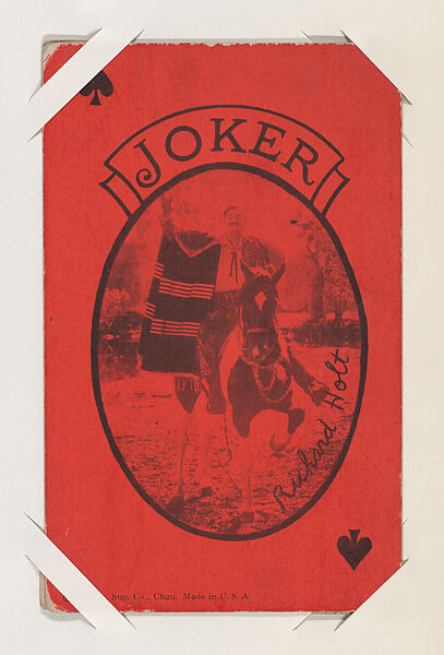 Richard Holt from Western Stars Exhibit Playing Cards (W403), Exhibit Supply Company, Commercial color photolithograph 