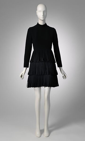 Dress, Pierre Cardin (French (born Italy), San Biagio di Callalta 1922–2020 Neuilly), wool, silk, metal, French 