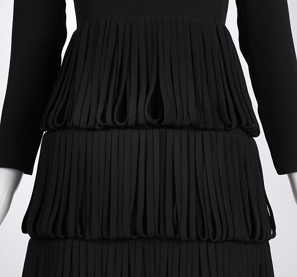 Dress, Pierre Cardin (French (born Italy), San Biagio di Callalta 1922–2020 Neuilly), wool, silk, metal, French