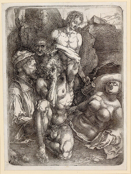 The Saturnalia (The Desperate Man), Albrecht Dürer (German, Nuremberg 1471–1528 Nuremberg), Etching 