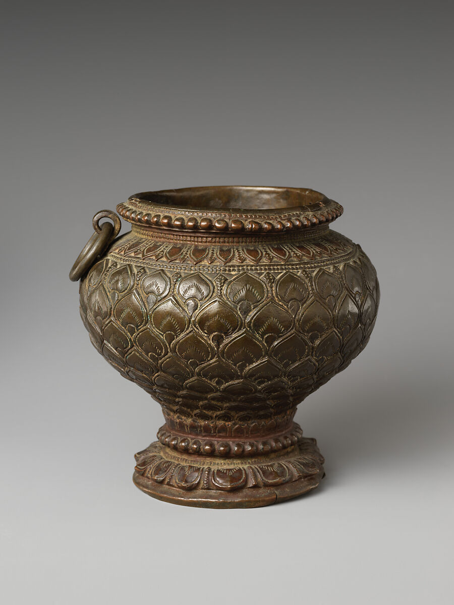 Ritual Vessel of Lotus Form, Copper, India (Jammu and Kashmir, ancient kingdom of Kashmir)