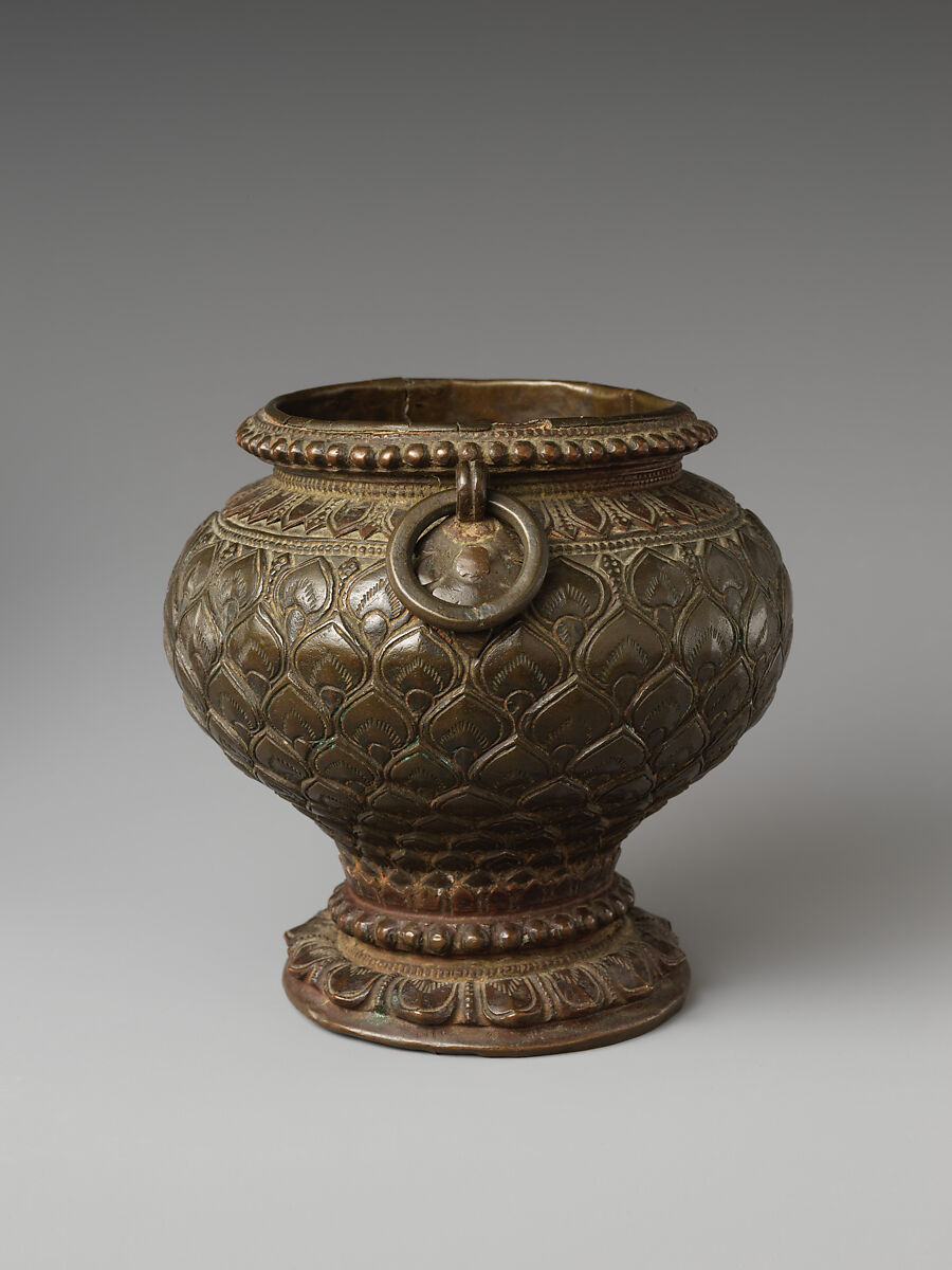 Ritual Vessel of Lotus Form, Copper, India (Jammu and Kashmir, ancient kingdom of Kashmir)
