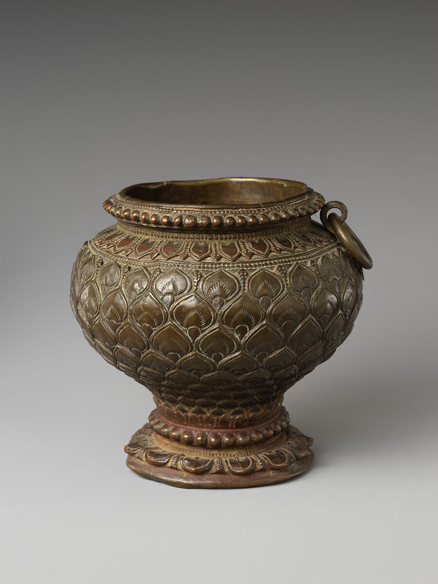 Ritual Vessel of Lotus Form, Copper, India (Jammu and Kashmir, ancient kingdom of Kashmir) 