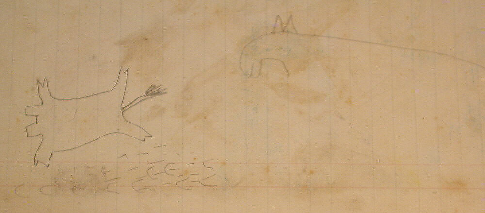 Maffet Ledger: Drawing, Graphite, watercolor, and crayon on paper, Southern and Northern Cheyenne