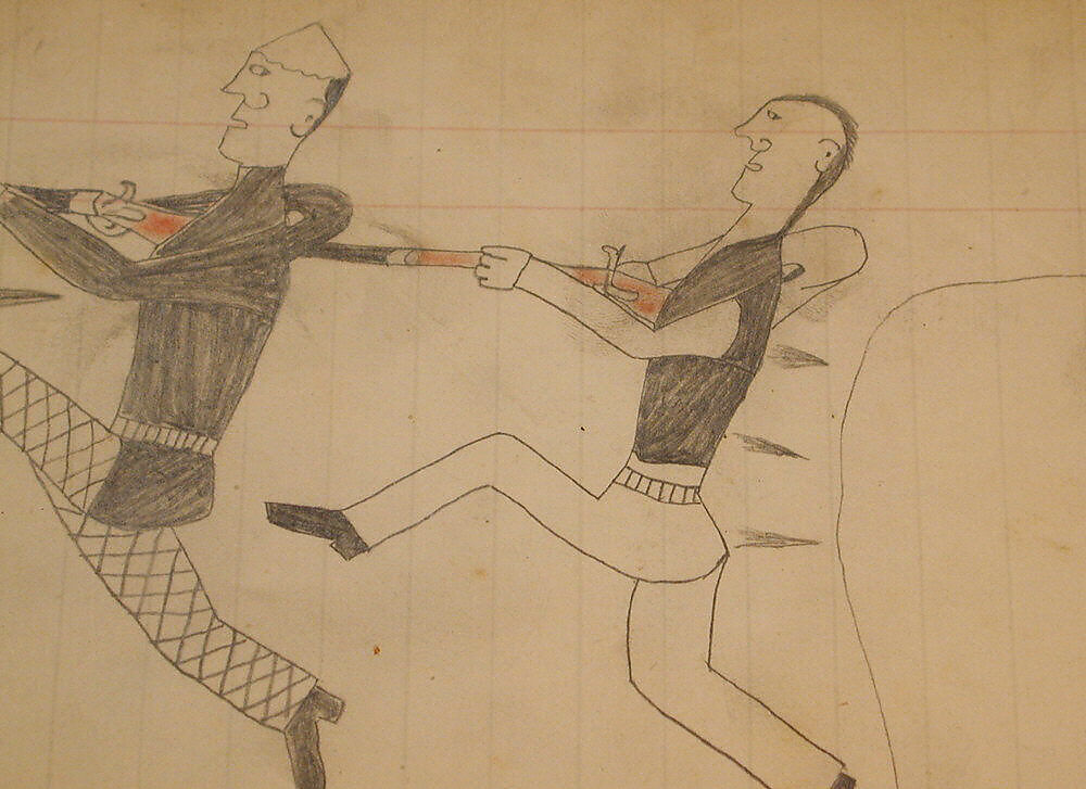 Maffet Ledger: Drawing, Graphite, watercolor, and crayon on paper, Southern and Northern Cheyenne