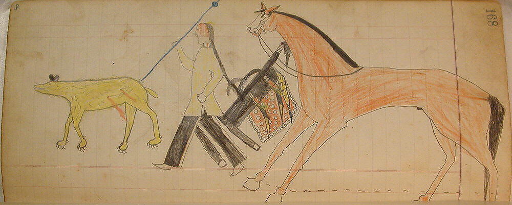 Maffet Ledger: Drawing, Graphite, watercolor, and crayon on paper, Southern and Northern Cheyenne