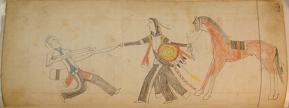 Maffet Ledger: Drawing, Graphite, watercolor, and crayon on paper, Southern and Northern Cheyenne 