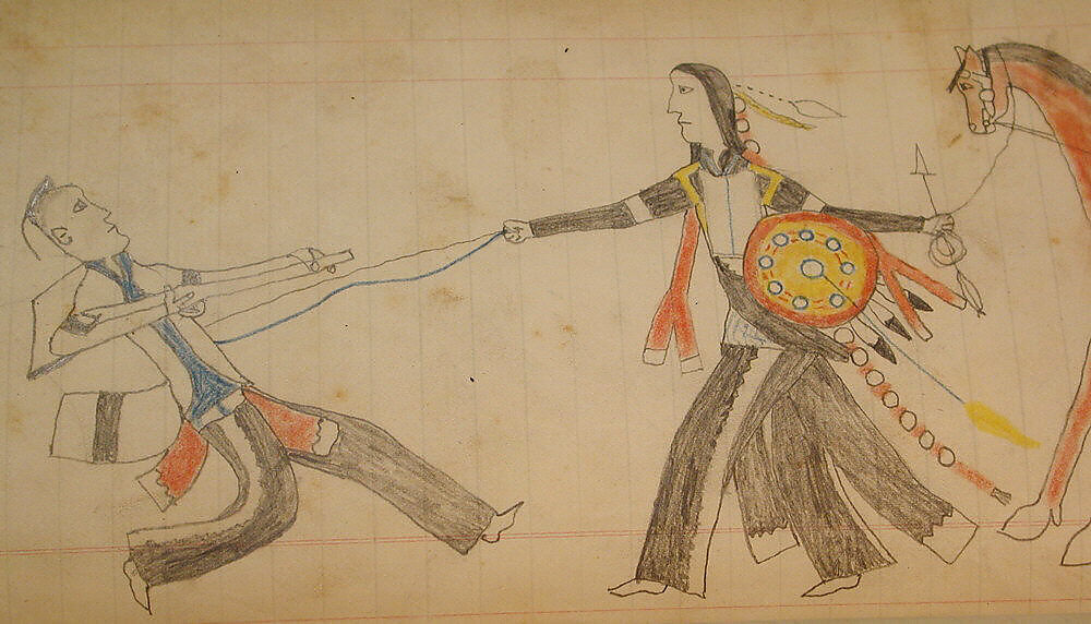 Maffet Ledger: Drawing, Graphite, watercolor, and crayon on paper, Southern and Northern Cheyenne