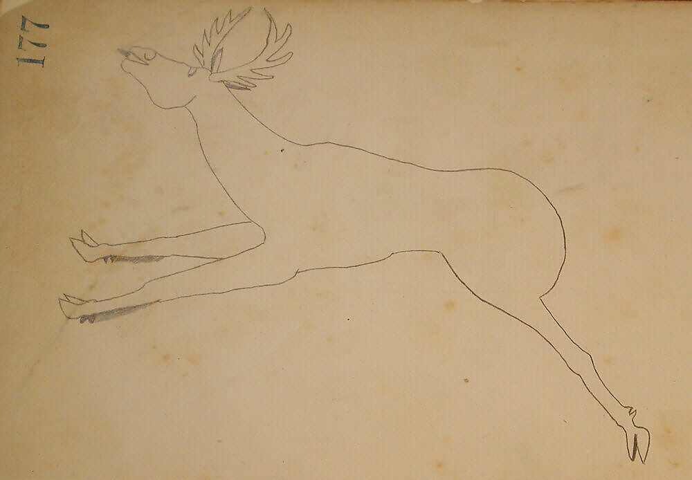 Maffet Ledger: Drawing, Graphite on paper, Southern and Northern Cheyenne