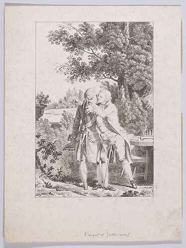 C’est dans un de ces transports d’attendrissement que je dis à M. de Luxembourg en l’embrassant (I said this to M. de Luxembourg as I embraced him during a moment of tenderness), from J. J. Rousseau's 