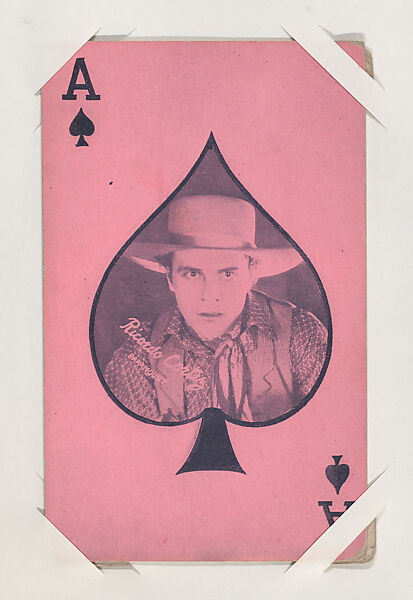 Ricardo Cortez (Paramount) from Western Stars Exhibit Playing Cards (W403), Exhibit Supply Company, Commercial color photolithograph 