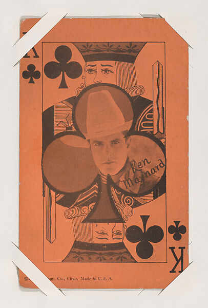 Ken Maynard from Western Stars Exhibit Playing Cards (W403), Exhibit Supply Company, Commercial color photolithograph 