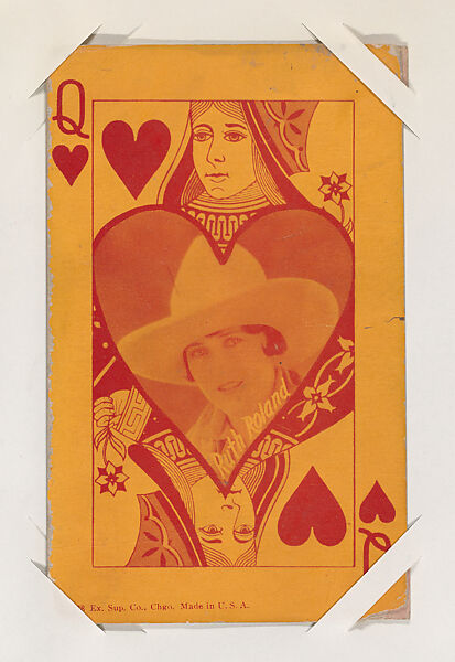 Ruth Roland from Western Stars Exhibit Playing Cards (W403), Exhibit Supply Company, Commercial color photolithograph 