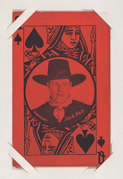 Jack Holt (Paramount) from Western Stars Exhibit Playing Cards (W403), Exhibit Supply Company, Commercial color photolithograph 