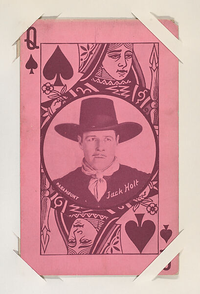 Jack Holt (Paramount) from Western Stars Exhibit Playing Cards (W403), Exhibit Supply Company, Commercial color photolithograph 