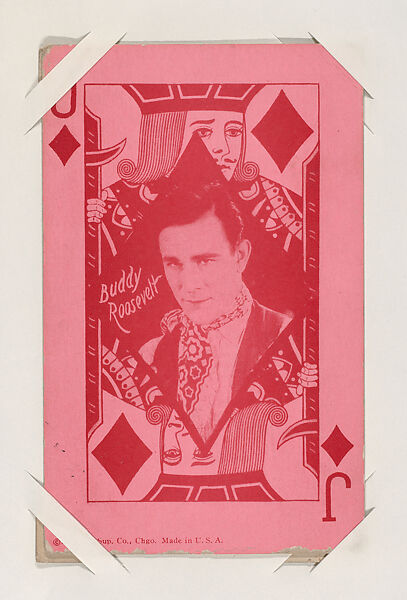 Buddy Roosevelt from Western Stars Exhibit Playing Cards (W403), Exhibit Supply Company, Commercial color photolithograph 