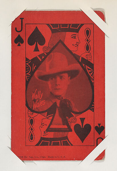 Wally Wales from Western Stars Exhibit Playing Cards (W403), Exhibit Supply Company, Commercial color photolithograph 