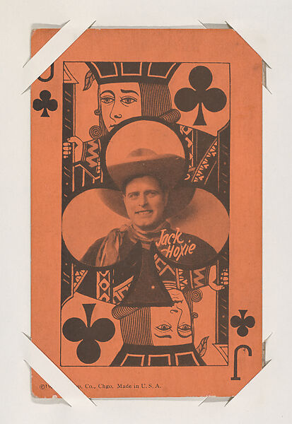 Jack Hoxie from Western Stars Exhibit Playing Cards (W403), Exhibit Supply Company, Commercial color photolithograph 