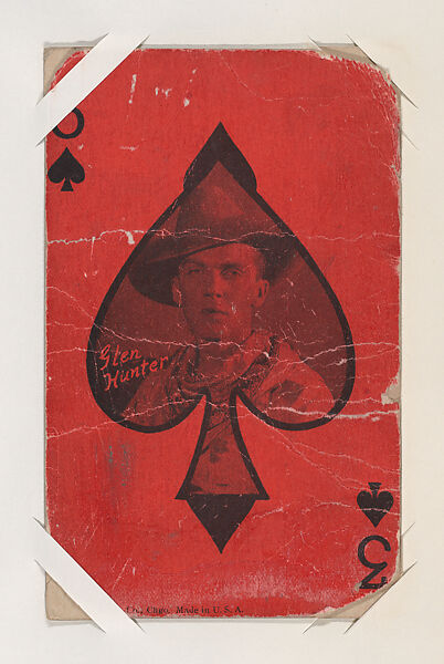 Glen Hunter from Western Stars Exhibit Playing Cards (W403), Exhibit Supply Company, Commercial color photolithograph 