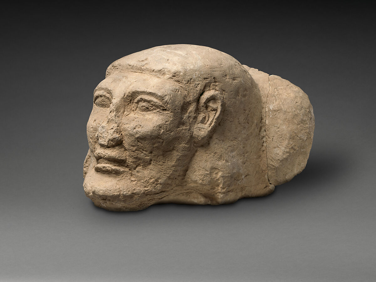 Monumental Head of a Foreigner, Limestone