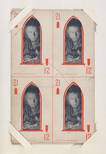 Fred Thompson from 4 in 1 Cowboys Exhibit Cards (W413), Exhibit Supply Company, Commercial color photolithograph 