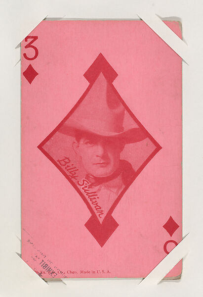 Billy Sullivan from Western Stars Exhibit Playing Cards (W403), Exhibit Supply Company, Commercial color photolithograph 