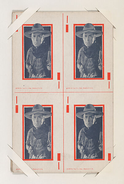 Wm. S. Hart from 4 in 1 Cowboys Exhibit Cards (W413), Exhibit Supply Company, Commercial color photolithograph 