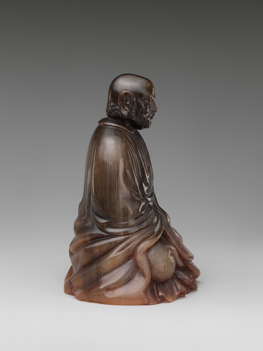 Buddhist monk Bodhidharma (Chinese: Damo), Rhinoceros horn, China