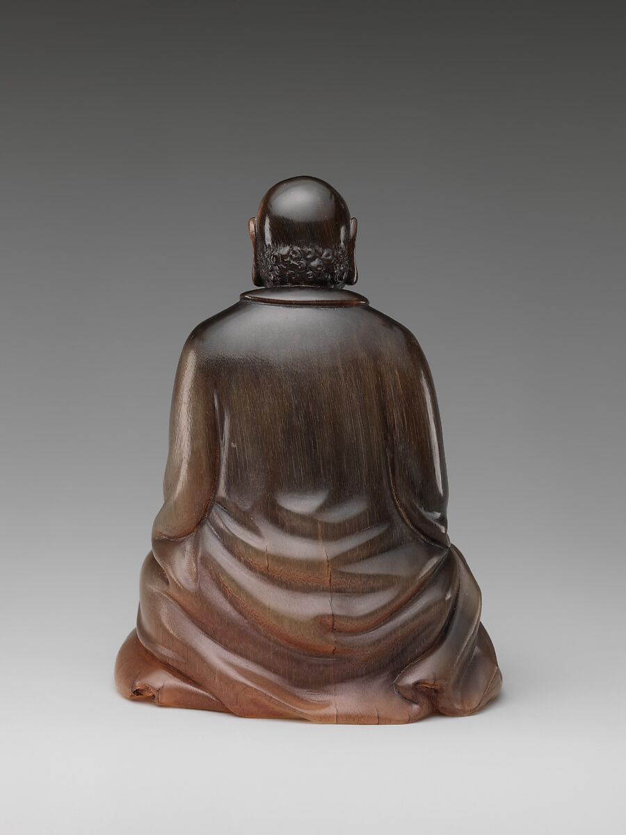 Buddhist monk Bodhidharma (Chinese: Damo), Rhinoceros horn, China