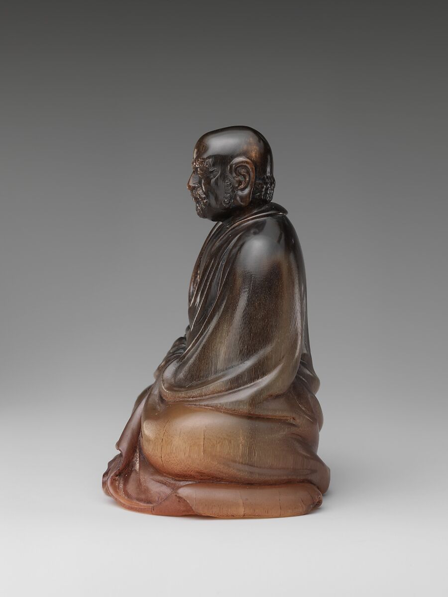 Buddhist monk Bodhidharma (Chinese: Damo), Rhinoceros horn, China