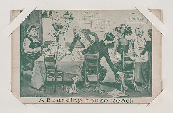 A Boarding House Reach from Exhibit Comics Cards (W431), Commercial color photolithograph 