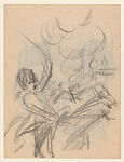 Preparatory sketch for paintings depicting the history of the Crown of the Andes, Gordon E. Paxson (American, 1915–1954), Graphite and watercolor on paper, American