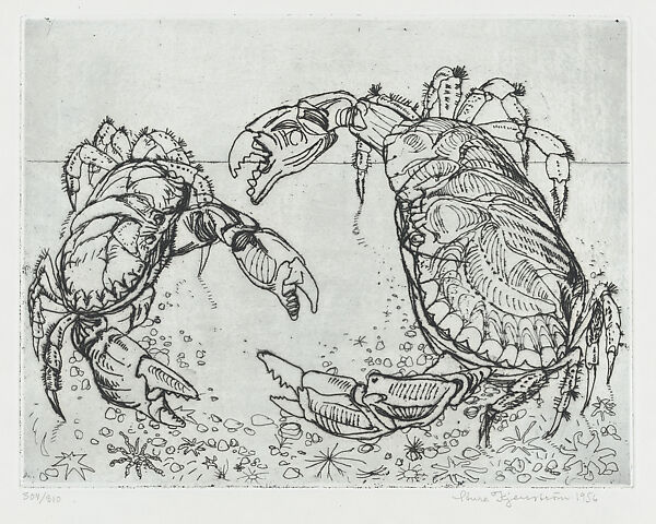 Crab Dance (Krabbdans), Sture Kjellström (Swedish, Järpen 1927–1988), Etching 