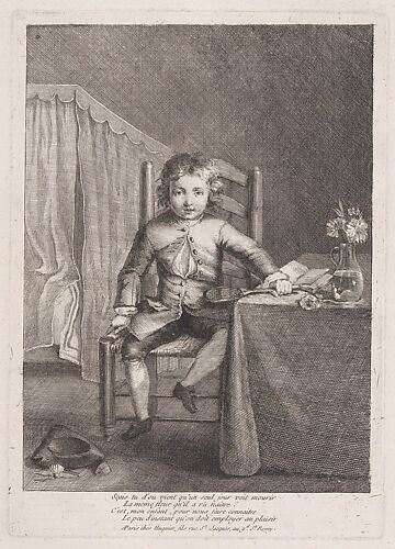 Boy Sitting on a Chair Holding a Shuttlecock
